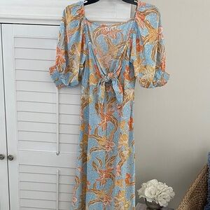 Floral Puff Sleeve Dress by Roxy